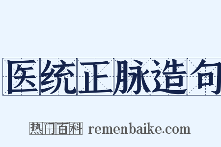 医统正脉造句是什么意思的图片
